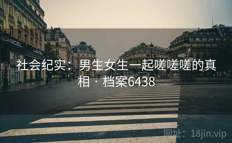 社会纪实：男生女生一起嗟嗟嗟的真相 · 档案6438