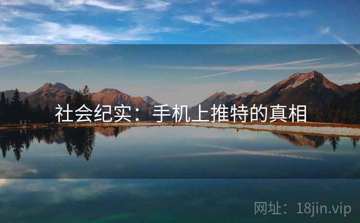 社会纪实：手机上推特的真相